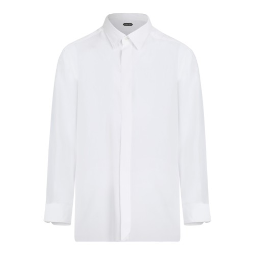 Tom Ford White Cotton Dress Shirt.