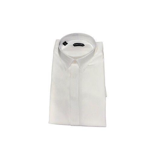 Tom Ford White Cotton Dress Shirt. 2