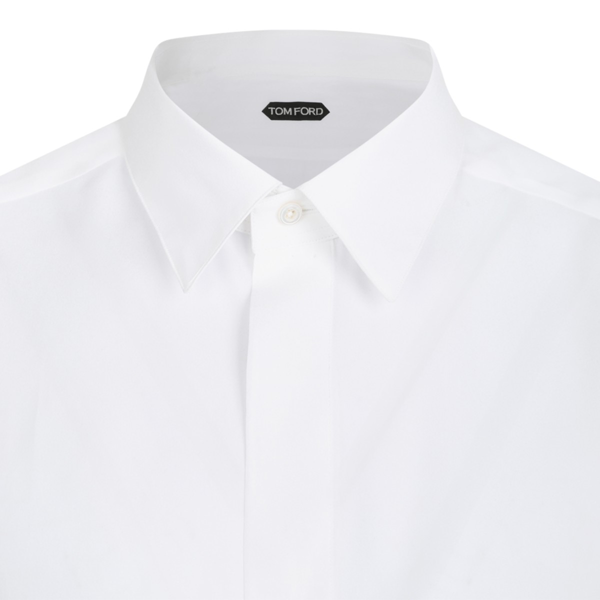 Tom Ford White Cotton Dress Shirt.