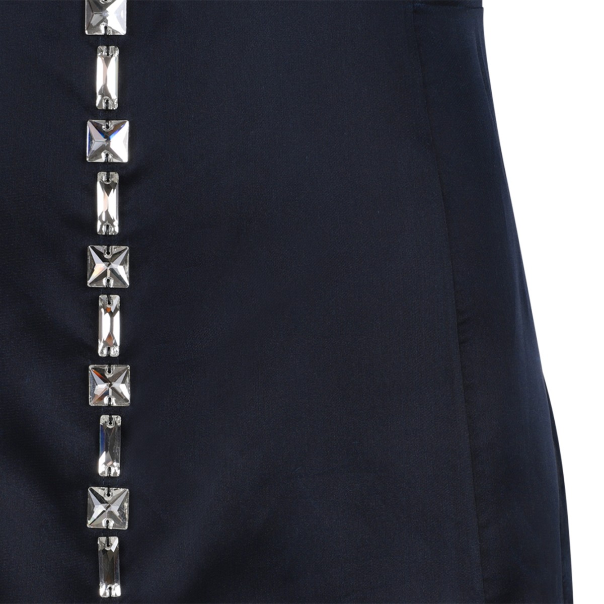 Fabiana Filippi Grey Sleeveless Silk Embellished Dress. 