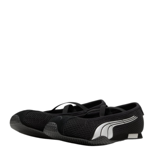 Puma Black Mesh Ballet-Inspired Sneakers. 2
