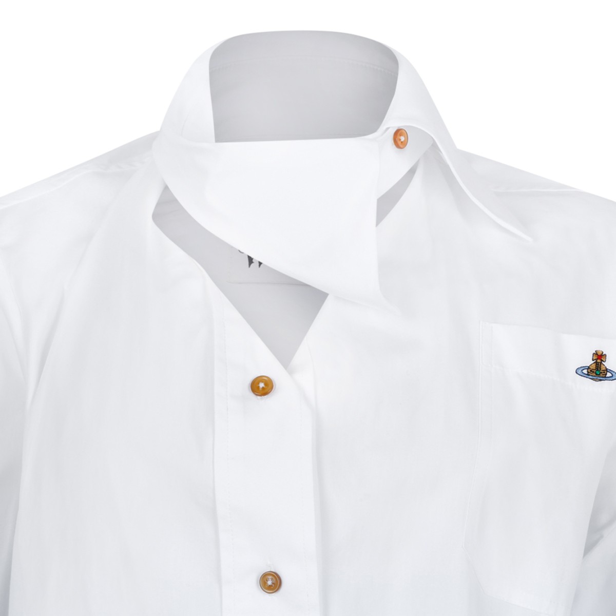 Vivienne Westwood White Shirt Dress with Waist Tie.