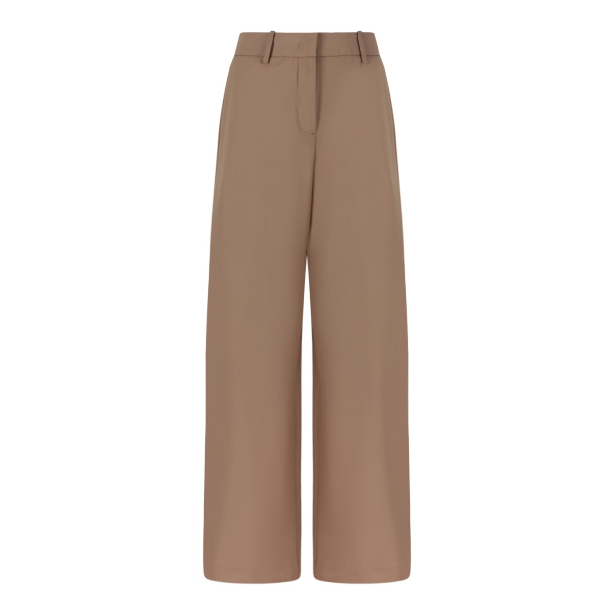 Fabiana Filippi Yellow Satin Wide-Leg Trousers. 