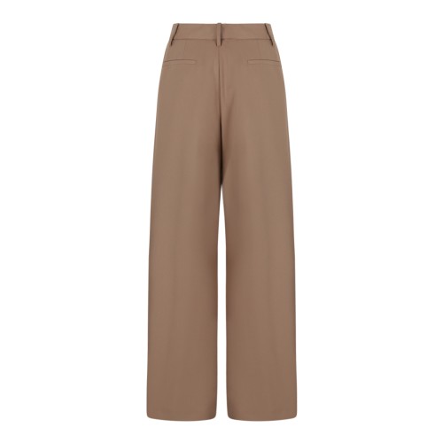 Fabiana Filippi Yellow Satin Wide-Leg Trousers. 
