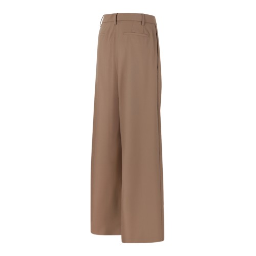 Fabiana Filippi Yellow Satin Wide-Leg Trousers. 