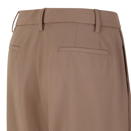 Fabiana Filippi Yellow Satin Wide-Leg Trousers. 