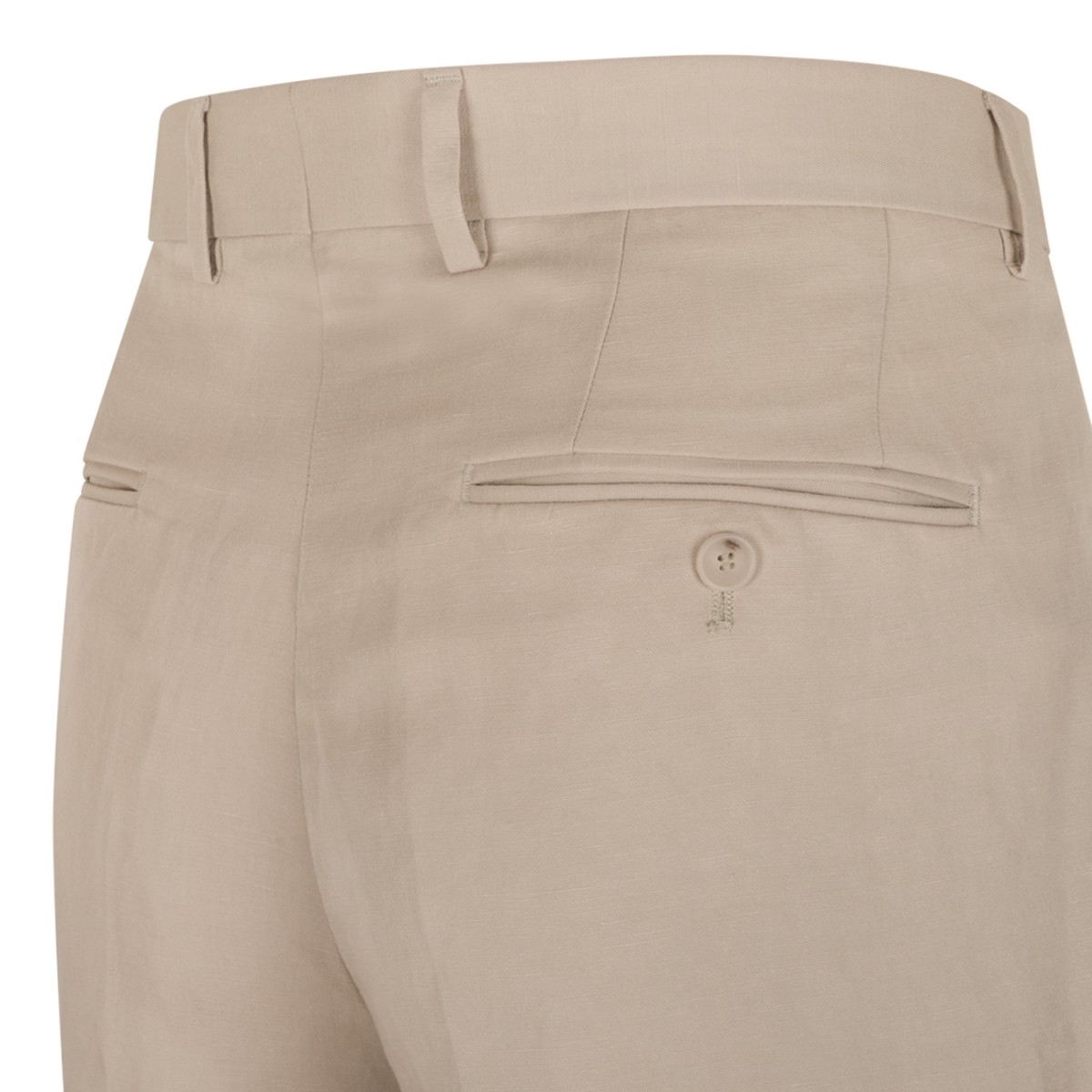 Boss x David Beckham Beige Tailored Trousers.