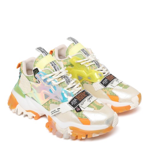Joia Paris Multicolor Chunky Mesh Sneakers. 2