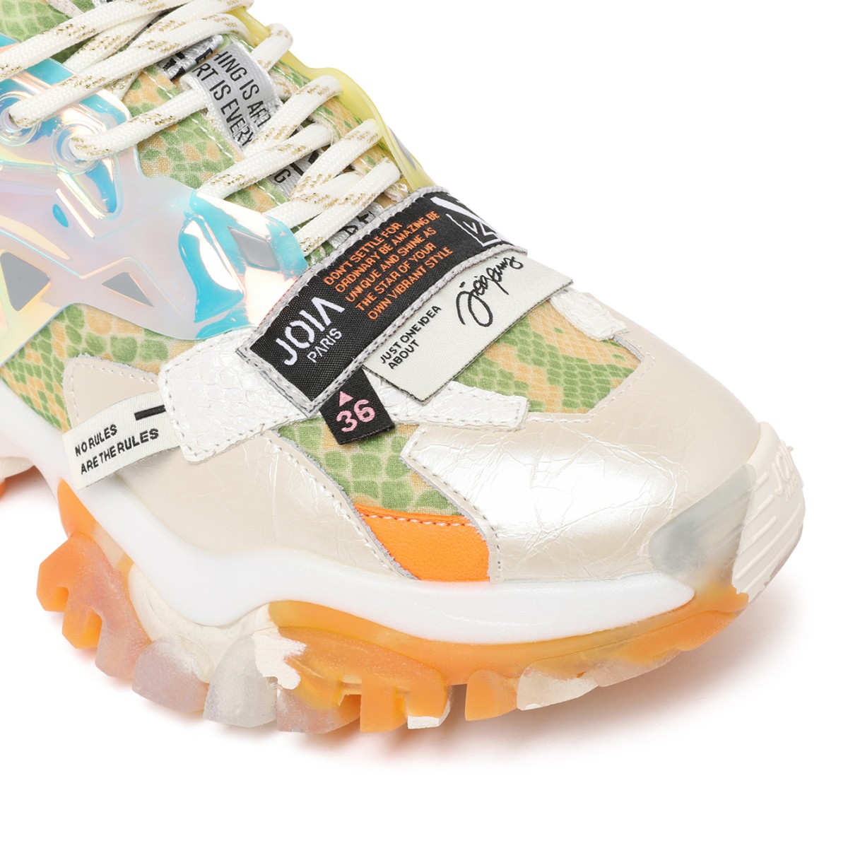 Joia Paris Multicolor Chunky Mesh Sneakers.