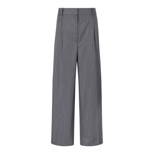 Anine Bing Grey Pinstripe Tailored Trousers.