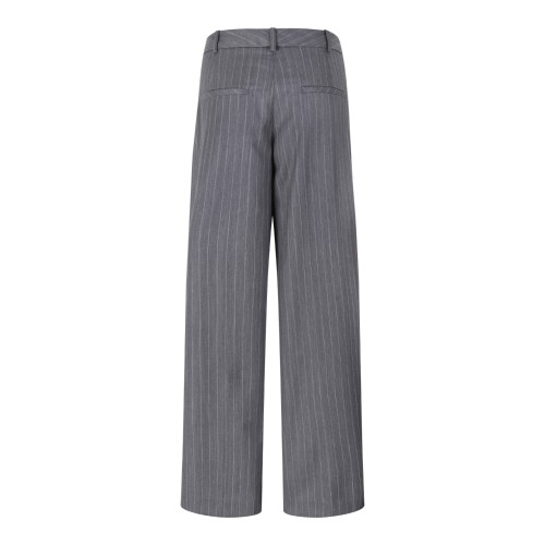 Anine Bing Grey Pinstripe Tailored Trousers. 2