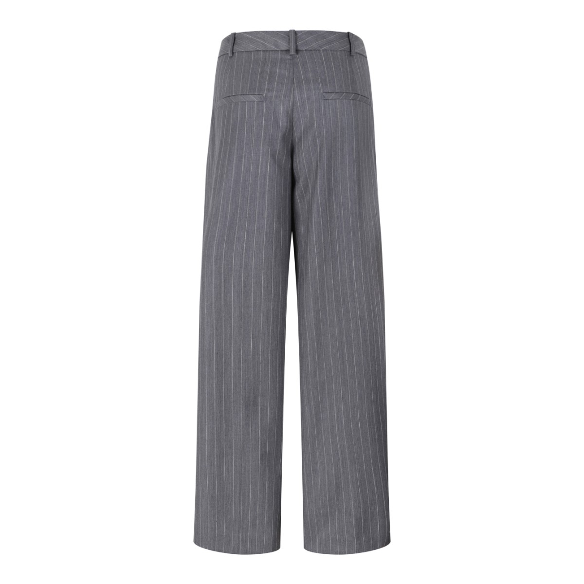 Anine Bing Grey Pinstripe Tailored Trousers.
