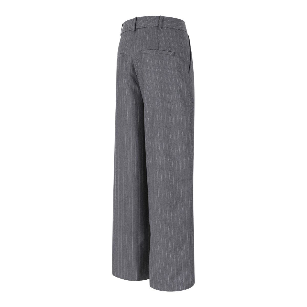 Anine Bing Grey Pinstripe Tailored Trousers.