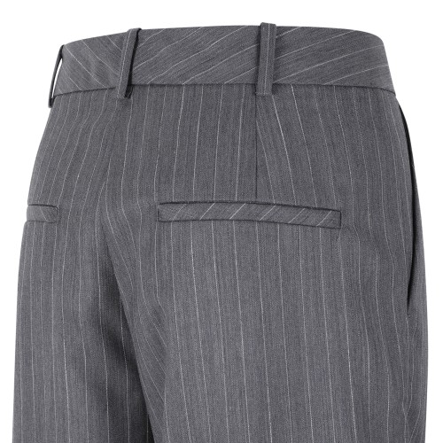 Anine Bing Grey Pinstripe Tailored Trousers.