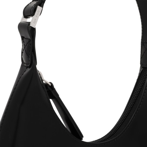 By Far Black Leather Shoulder Bag.