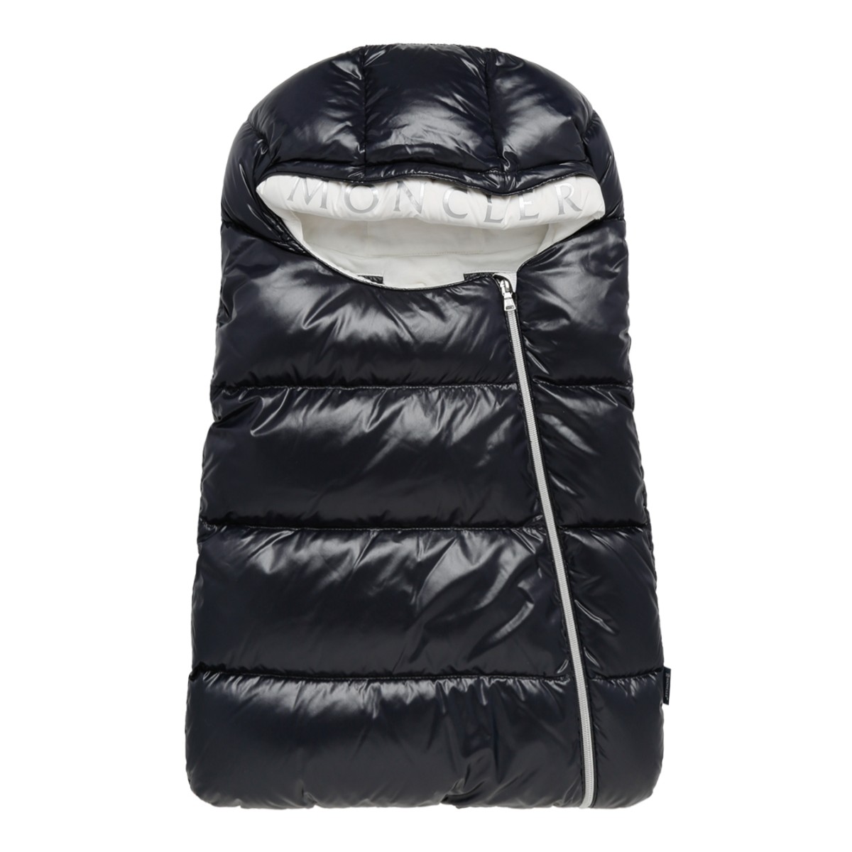 Moncler Navy Quilted Down Baby Nest.