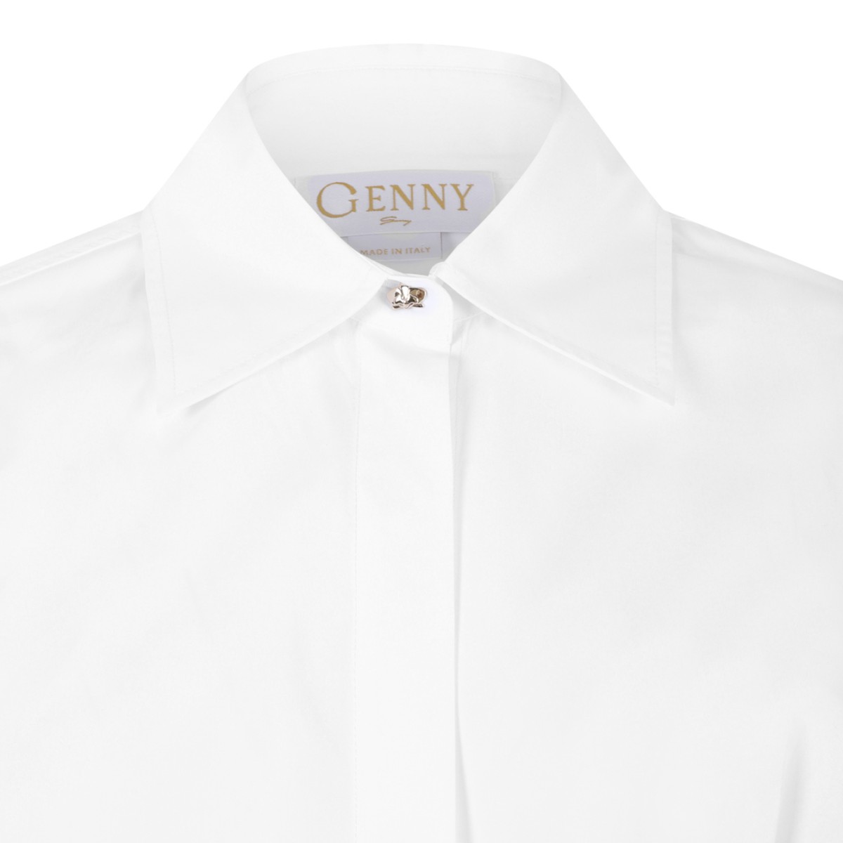Genny Black and White Two-Tone Shirt Dress.  