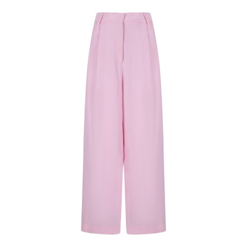 Fabiana Filippi Pink Wide-Leg Tailored Trousers.  
