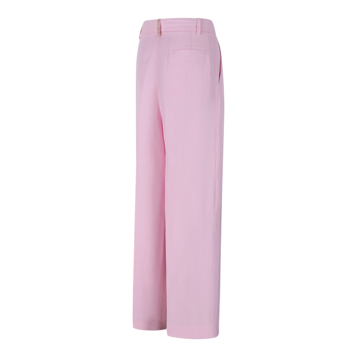 Fabiana Filippi Pink Wide-Leg Tailored Trousers.  