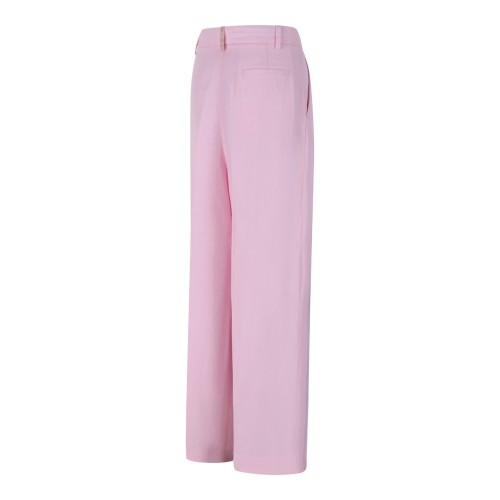 Fabiana Filippi Pink Wide-Leg Tailored Trousers.  