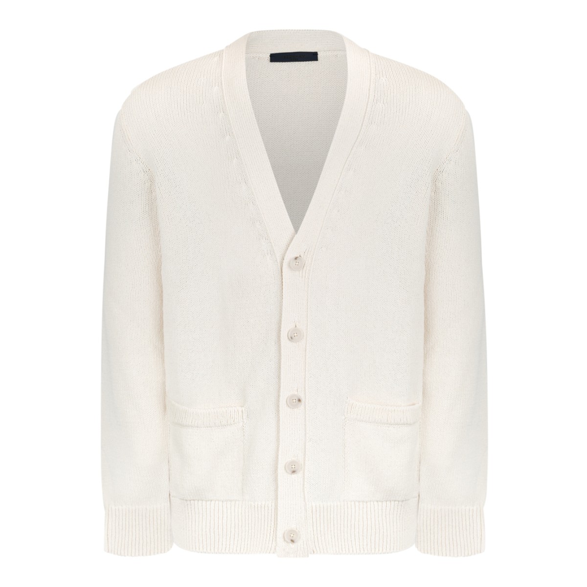 Boss x David Beckham Cream Knit Cardigan.