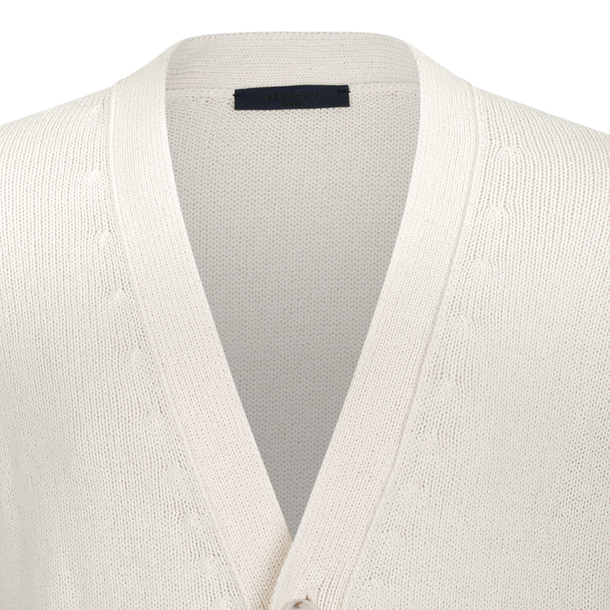 Boss x David Beckham Cream Knit Cardigan.