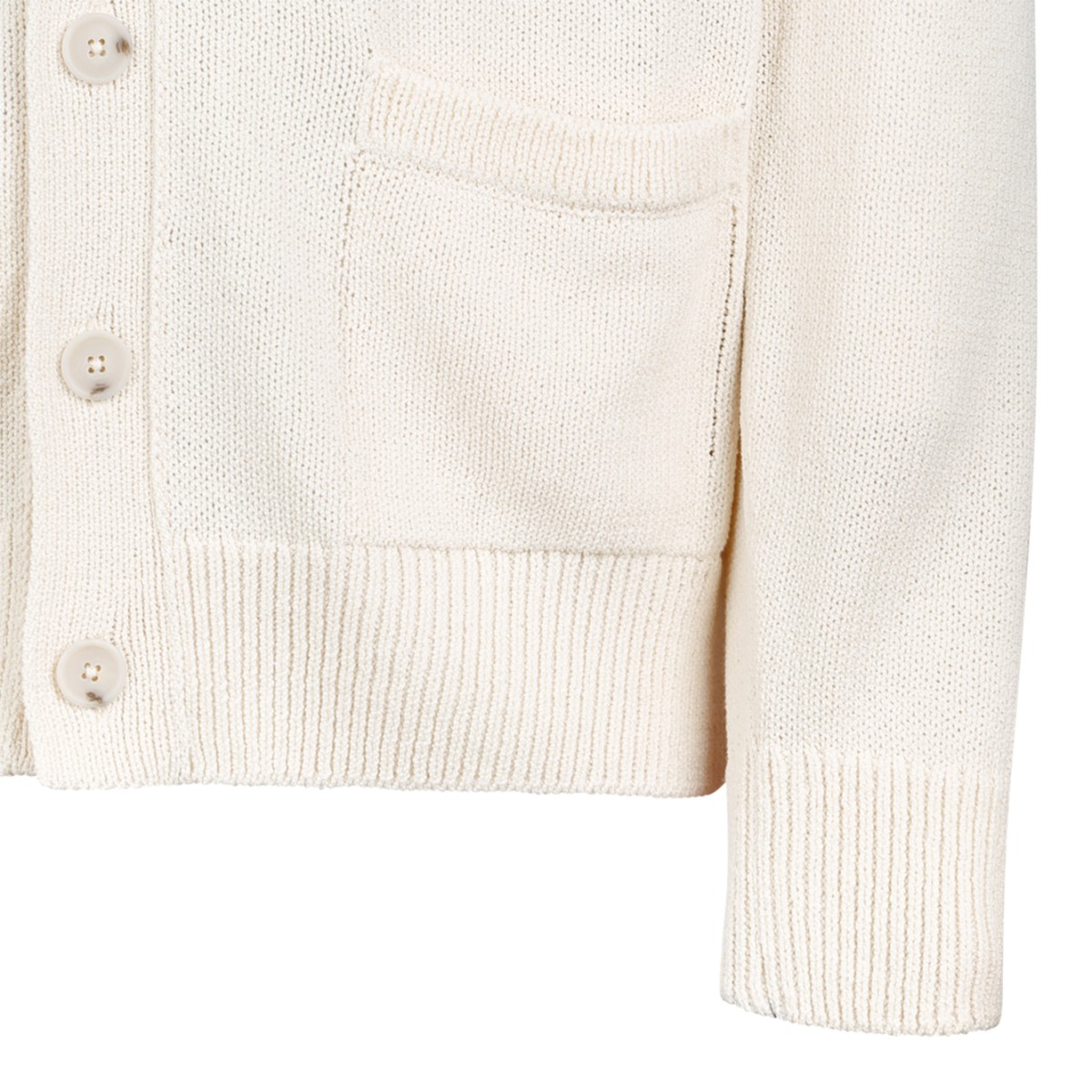 Boss x David Beckham Cream Knit Cardigan.