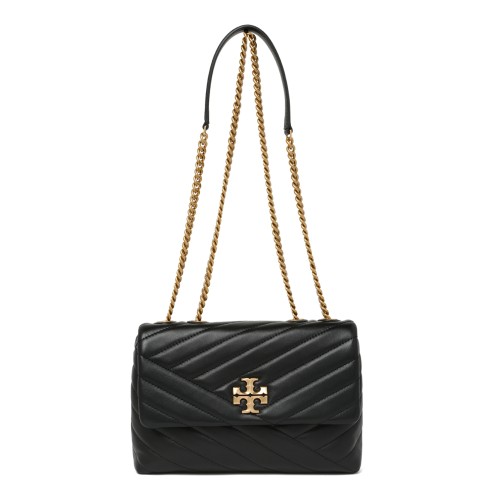 Tory Burch Black Quilted Leather Shoulder Bag.  