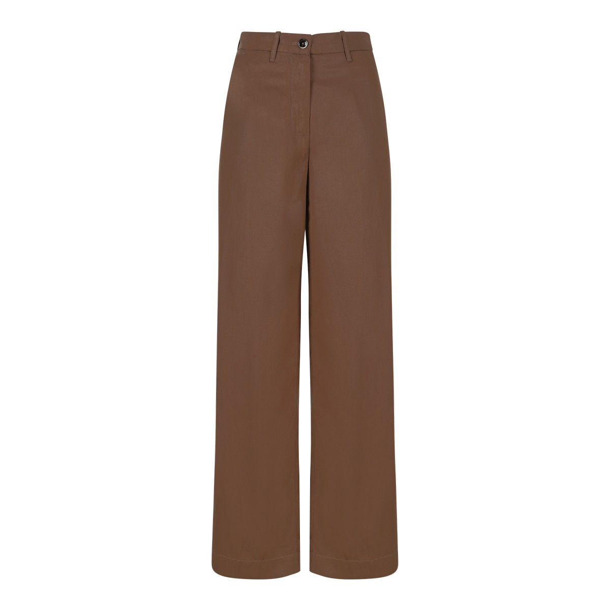 Nine In The Morning Camel Wide-Leg Trousers.