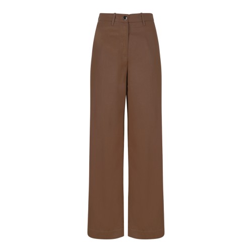 Nine In The Morning Camel Wide-Leg Trousers.