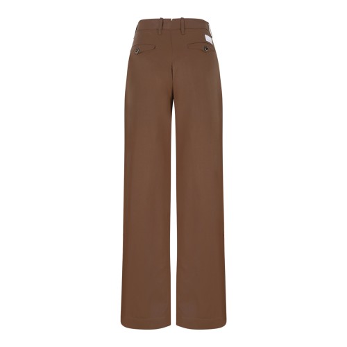 Nine In The Morning Camel Wide-Leg Trousers. 2