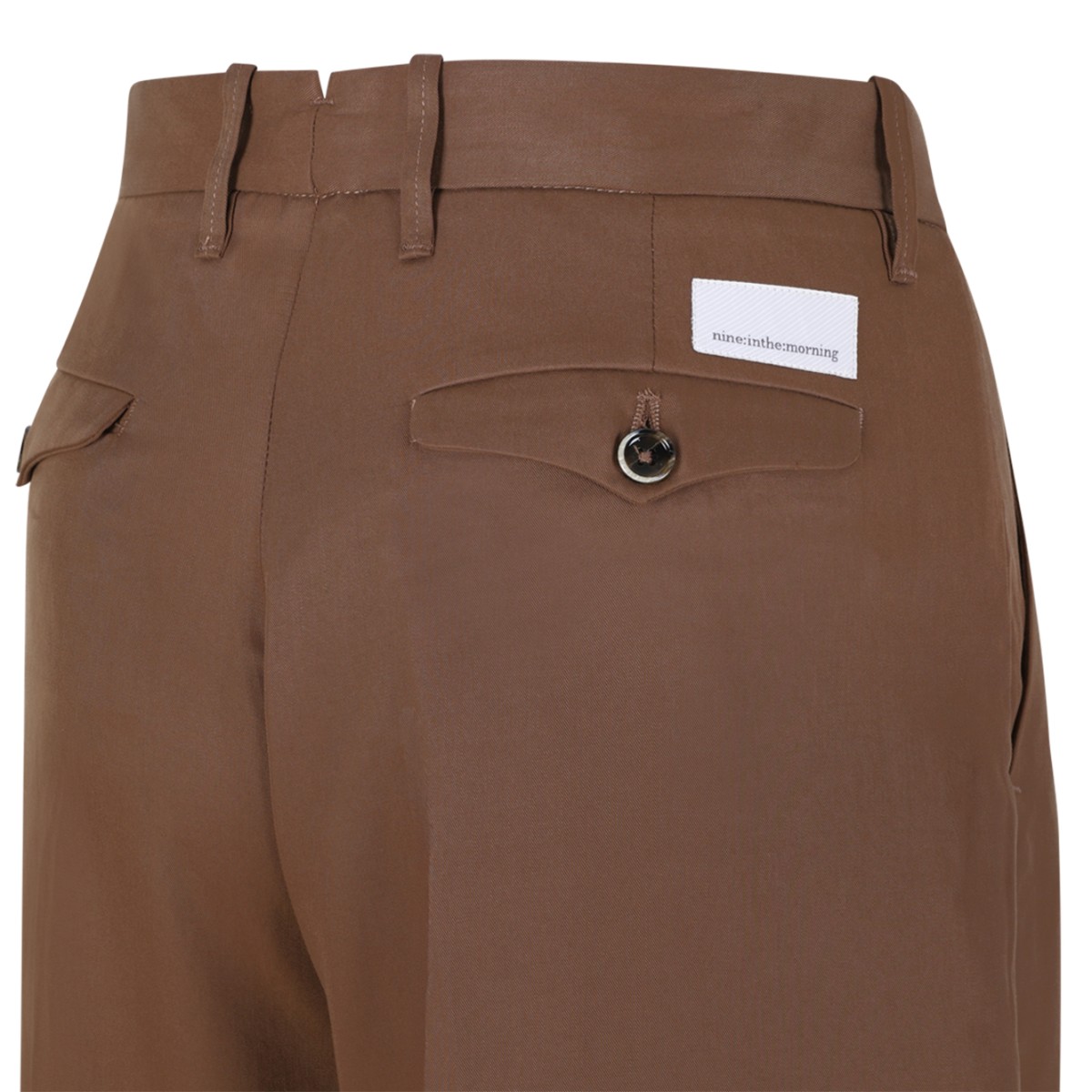 Nine In The Morning Camel Wide-Leg Trousers.