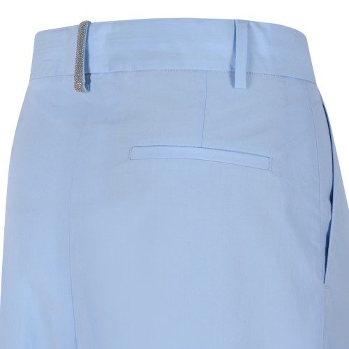 Fabiana Filippi Brown High-Waisted Cropped Trousers.