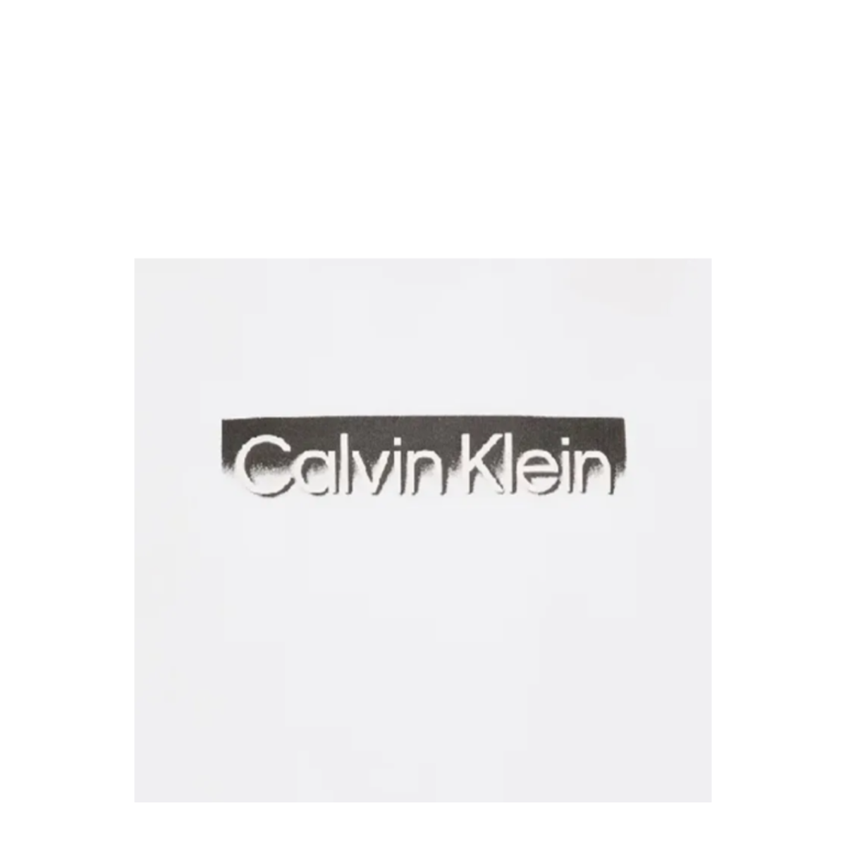 Calvin Klein White Logo Cotton T-Shirt. 