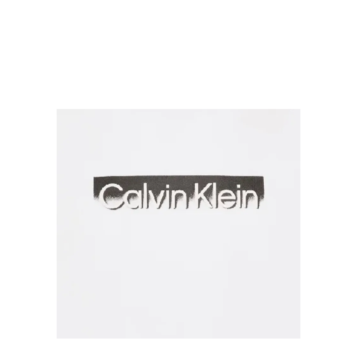Calvin Klein White Logo Cotton T-Shirt. 