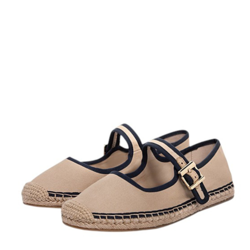 Tommy Hilfiger Beige Espadrille Mary Jane Flats. 2