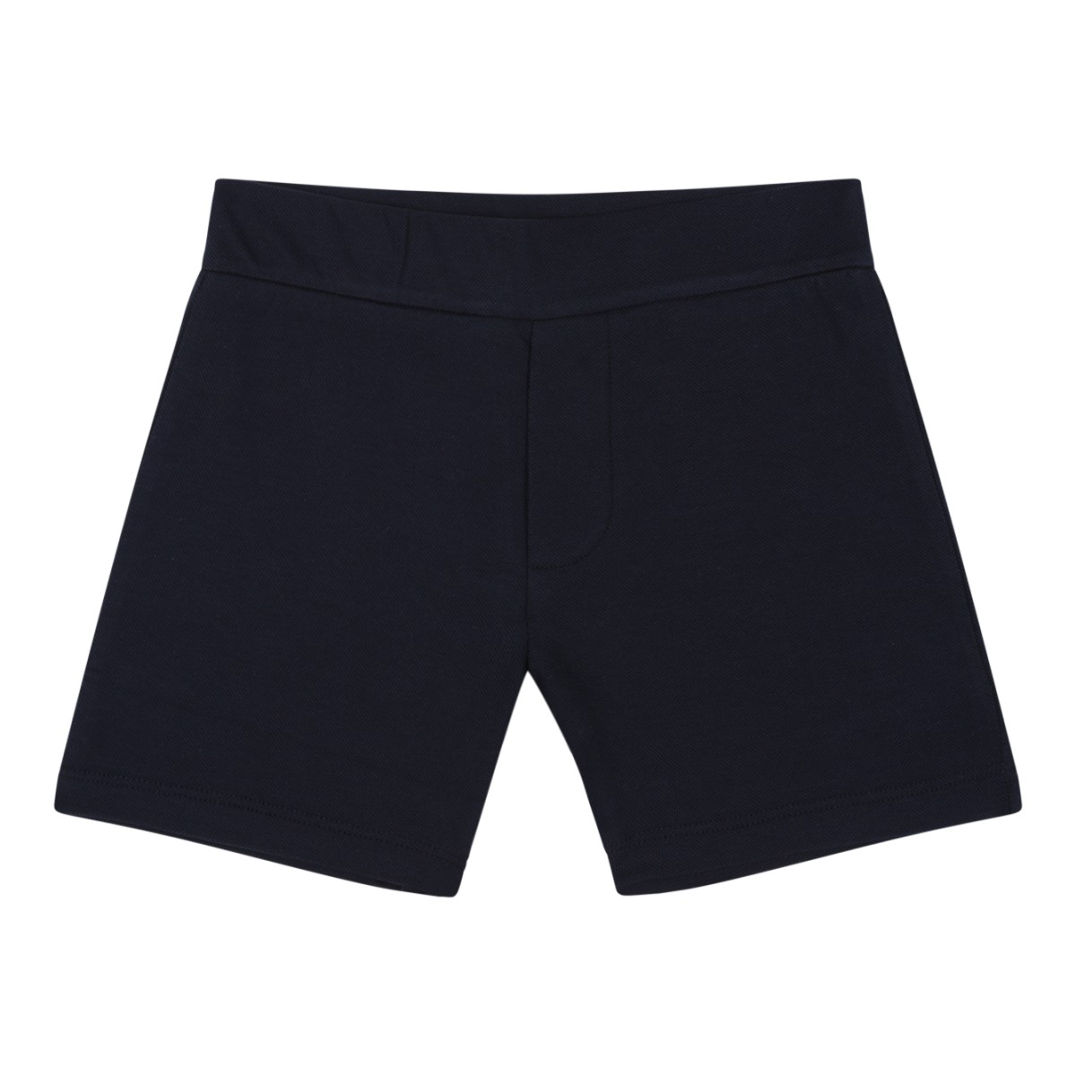 Moncler Kids Light Blue Polo and Navy Shorts Set.