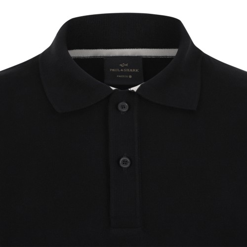 Paul & Shark Brown Cotton Polo Shirt.