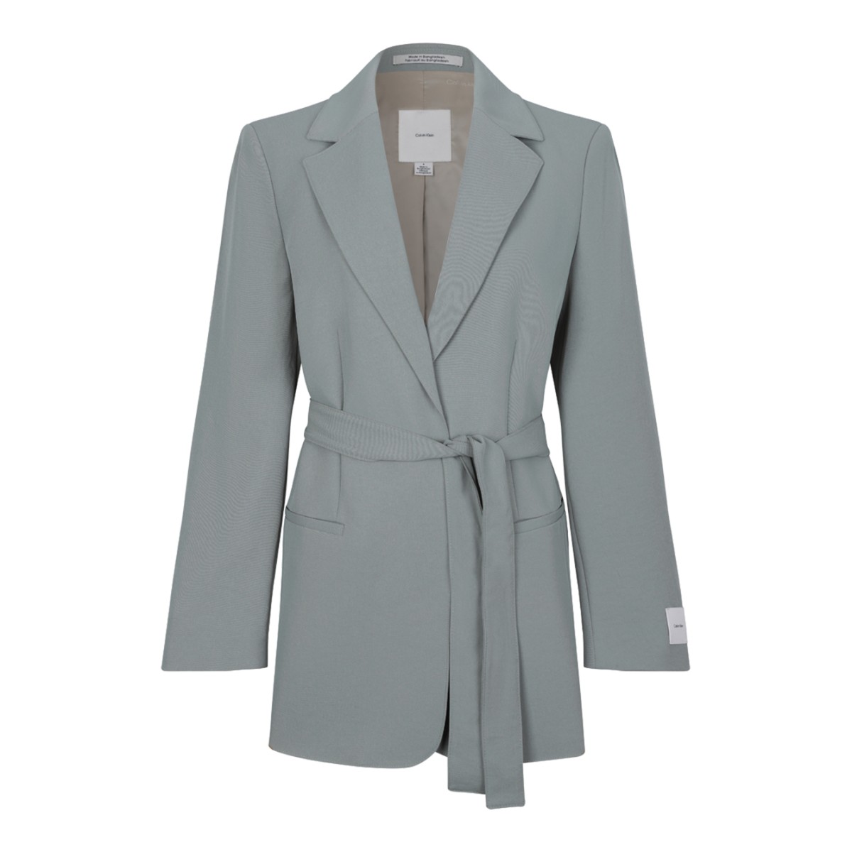 Calvin Klein Beige Tailored Single-Breasted Blazer.
