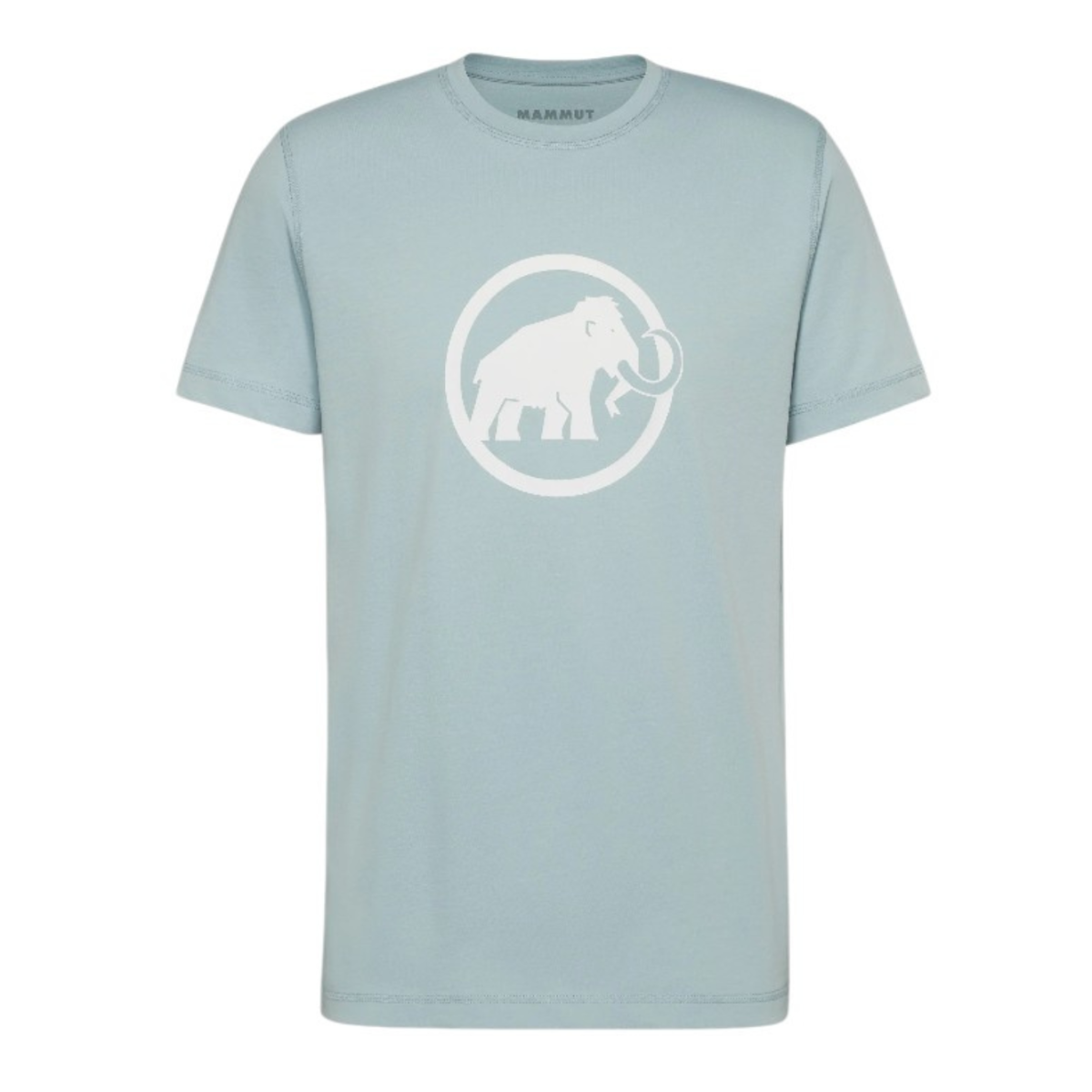 Mammut Light Blue Technical T-Shirt with Logo Print.  