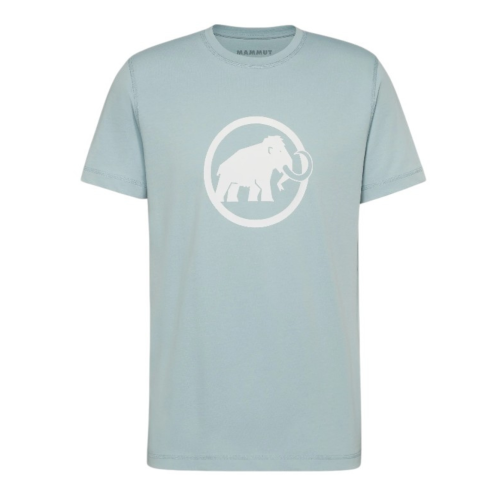 Mammut Light Blue Technical T-Shirt with Logo Print.  