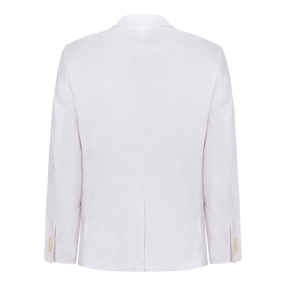 Calvin Klein Beige Linen Tailored Blazer.