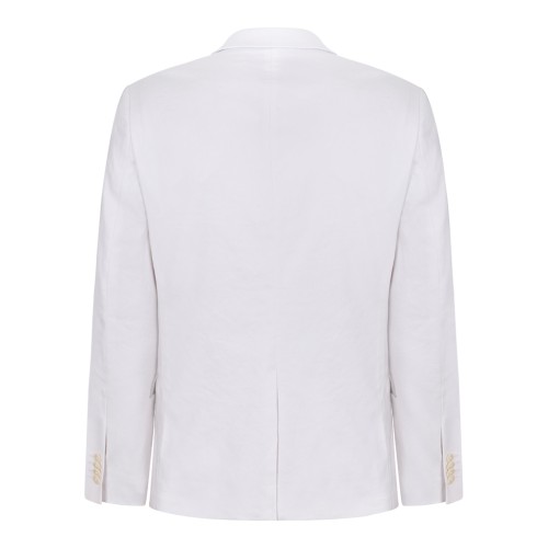 Calvin Klein Beige Linen Tailored Blazer.