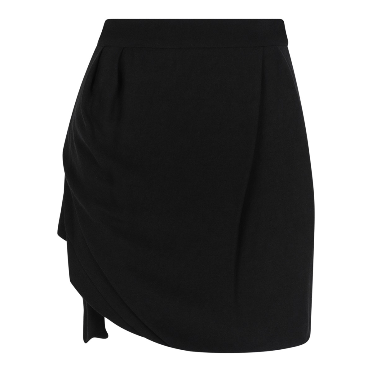 Vivienne Westwood Black Draped Mini Skirt.