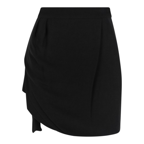 Vivienne Westwood Black Draped Mini Skirt.