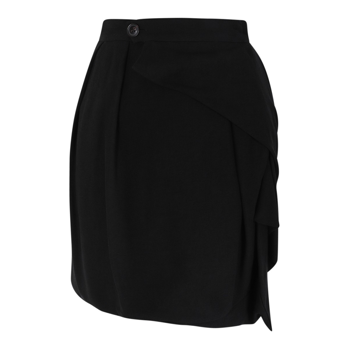 Vivienne Westwood Black Draped Mini Skirt.