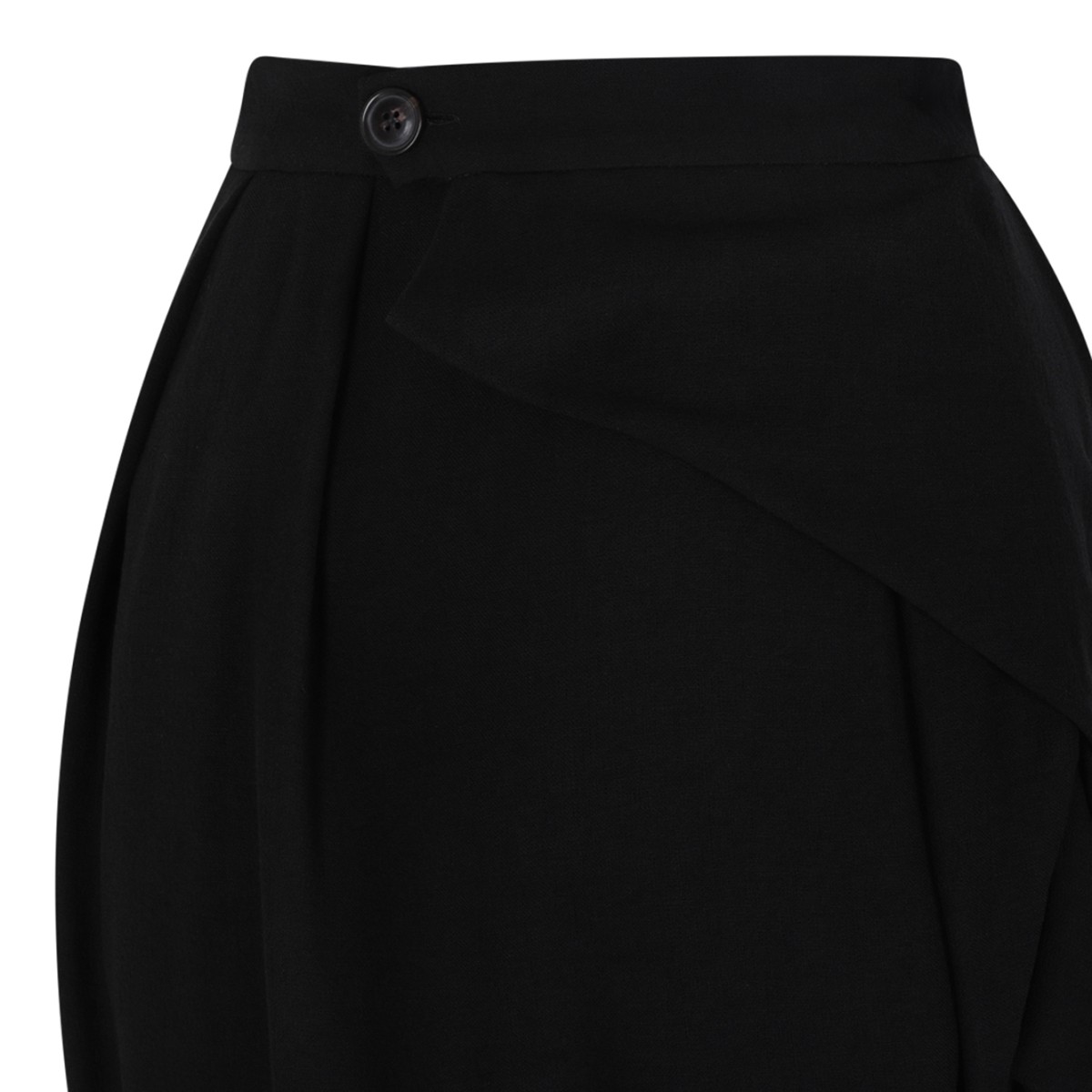 Vivienne Westwood Black Draped Mini Skirt.