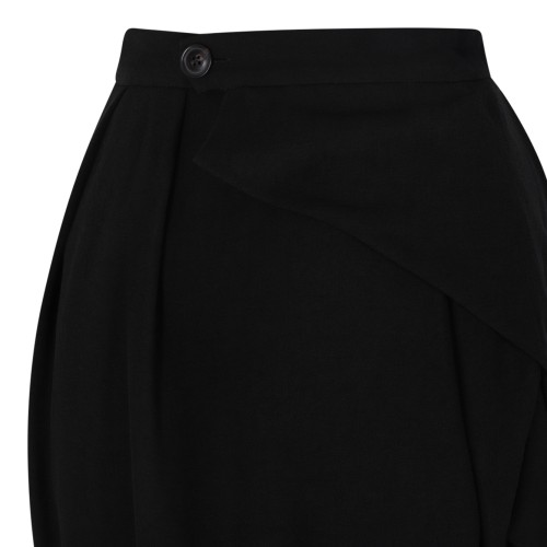 Vivienne Westwood Black Draped Mini Skirt.