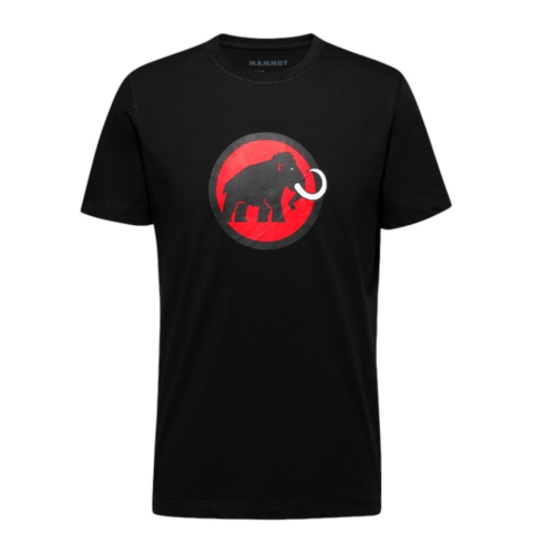 Mammut Black Cotton T-Shirt with Graphic Logo. 