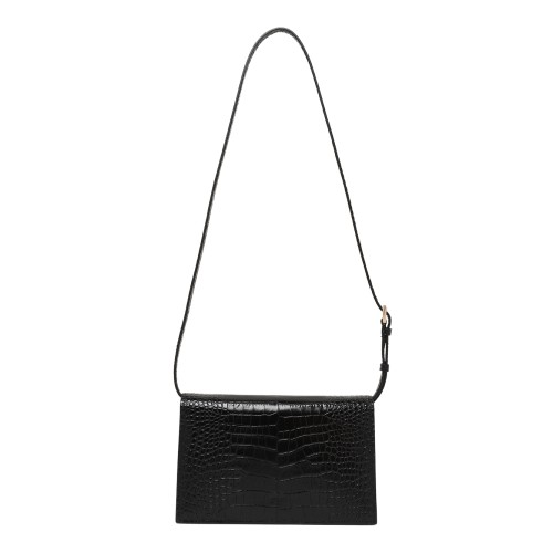 Tom Ford Black Croc-Embossed Leather Clutch.